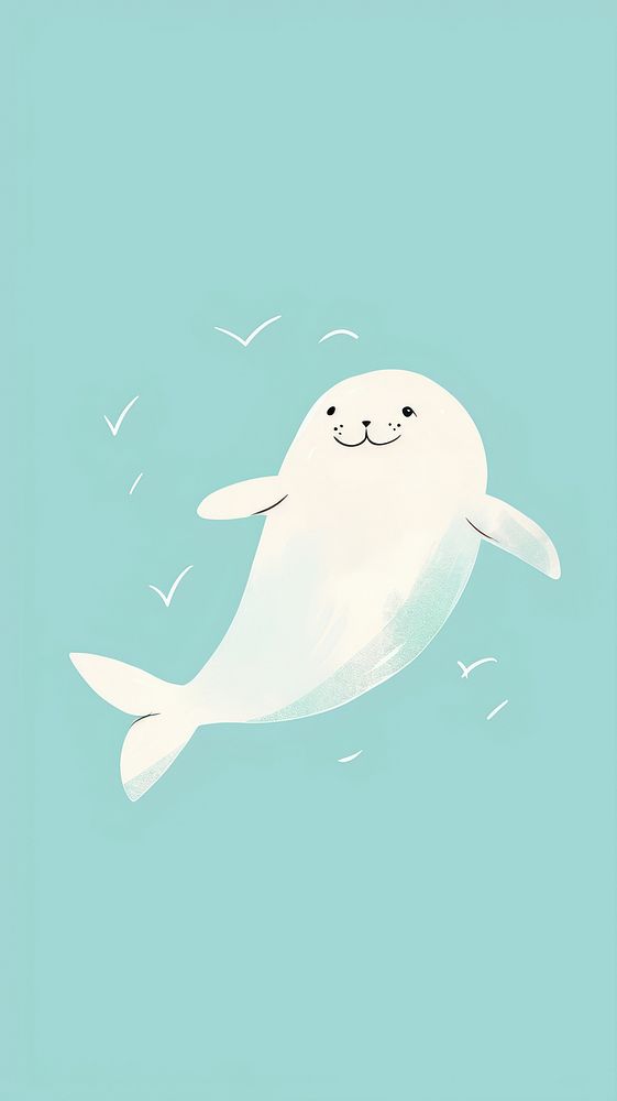 Cute seal illustration animal mammal nature.