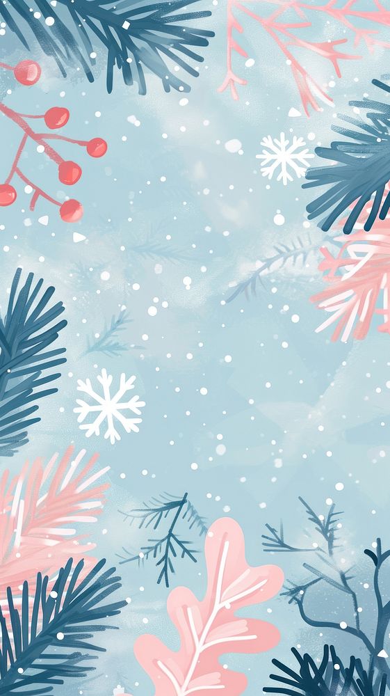Cute snow illustration outdoors pattern nature.