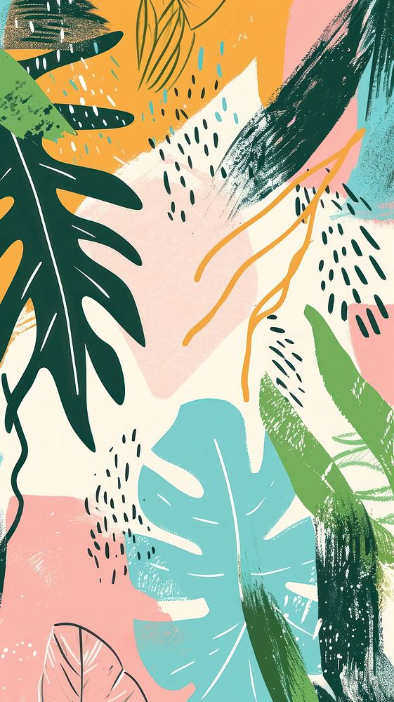 Tropical illustration backgrounds outdoors pattern.