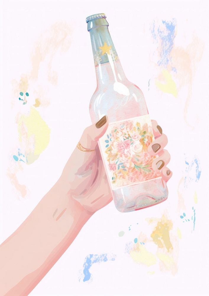 Beer bottle drink hand. AI generated Image by rawpixel.