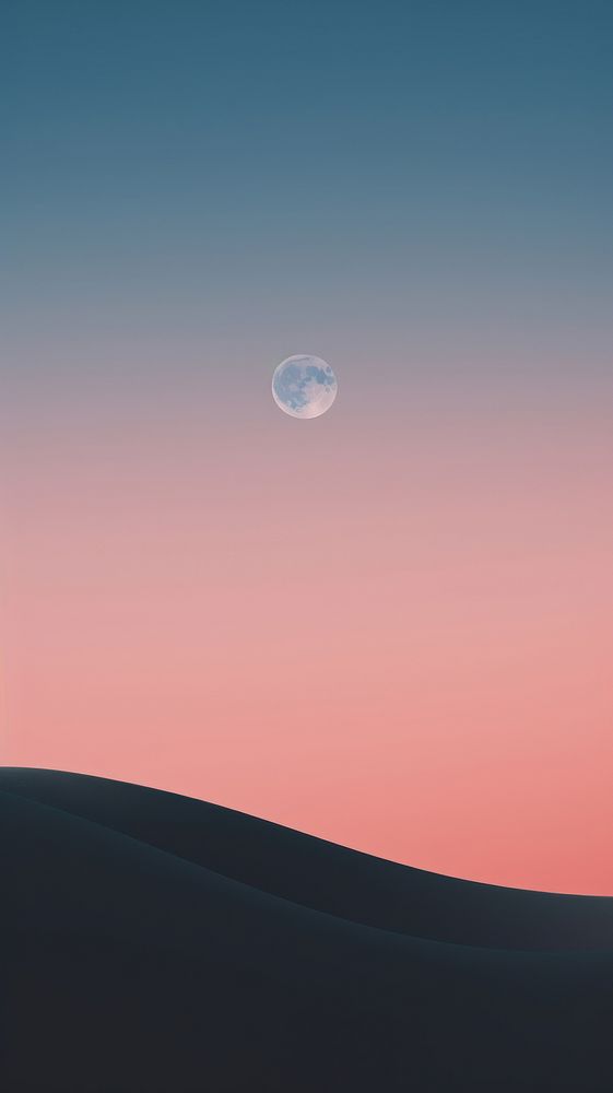  A moon the space astronomy outdoors horizon. AI generated Image by rawpixel.
