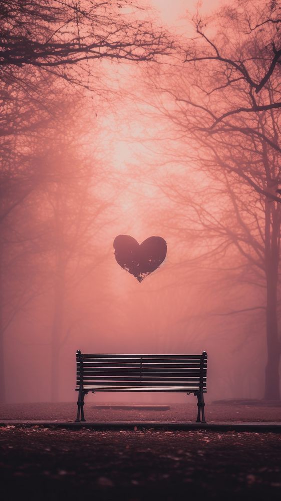  Cupid sitting on the bench at the park tranquility silhouette furniture. AI generated Image by rawpixel.