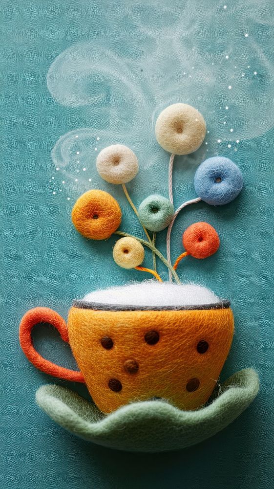 Wallpaper felt tea coffee saucer | Free Photo - rawpixel