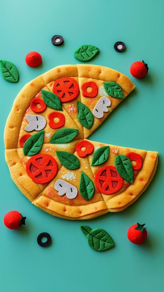 Wallpaper of felt pizza food confectionery mozzarella.