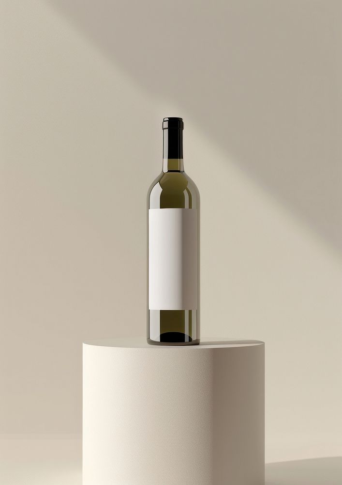 Wine bottle  drink refreshment container.