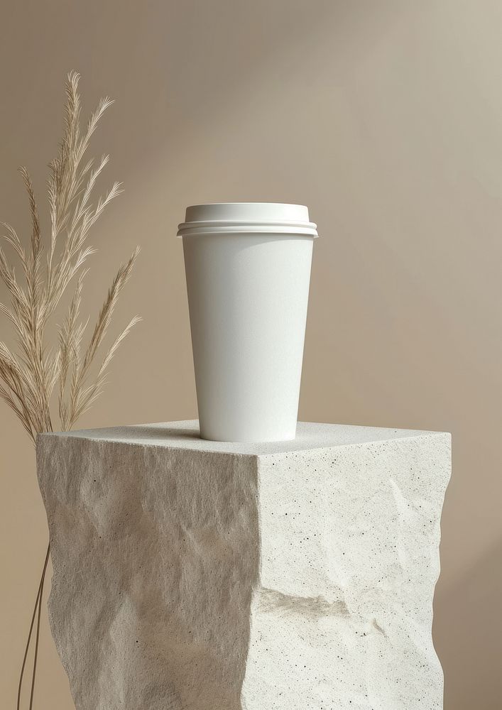 Coffee paper cup  mug refreshment disposable.