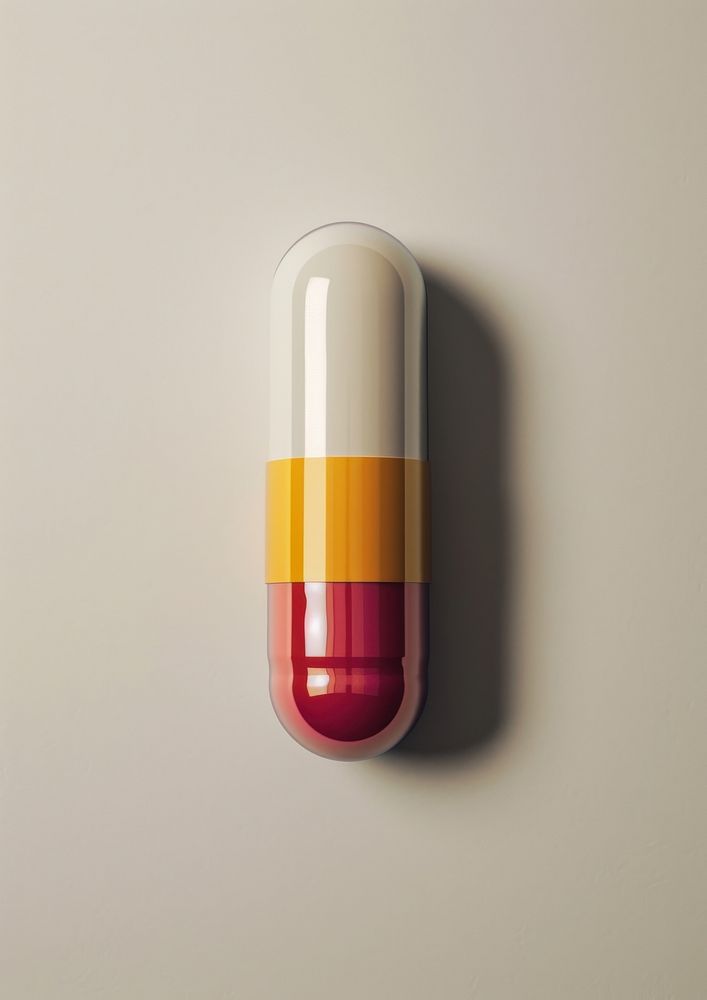Capsule pill medication cosmetics.