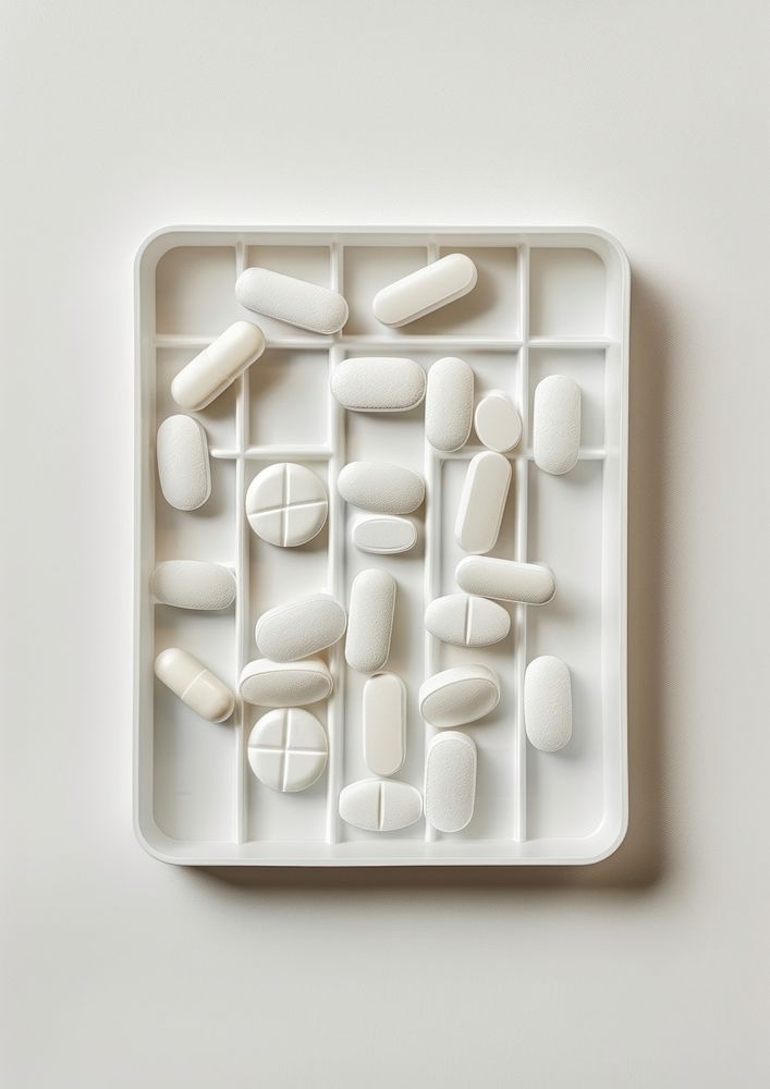 Medicine white pill medication.