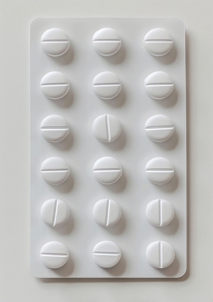 Medicine white pill repetition.