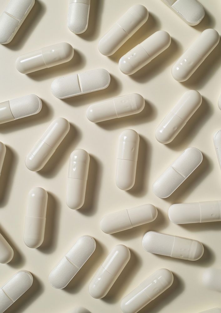Pill backgrounds capsule white.