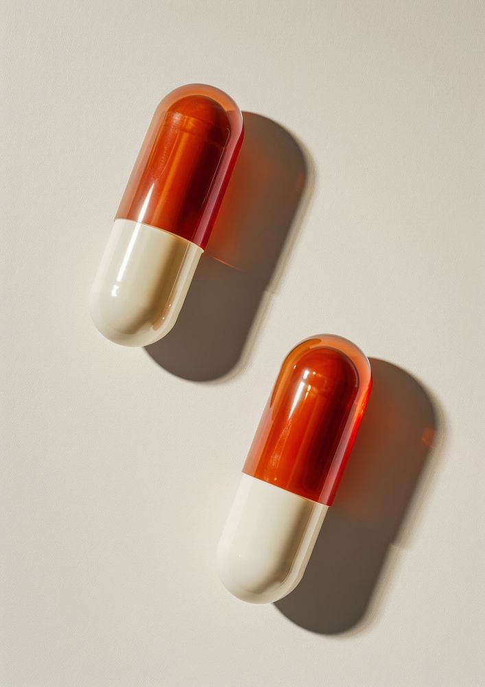Capsule pill medication cosmetics.