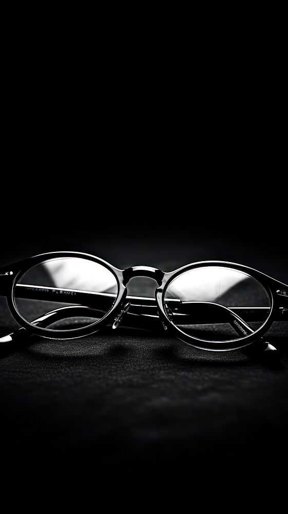 Glasses black monochrome light.