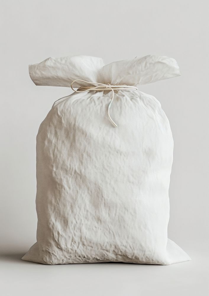 Flour bag  white white background simplicity.