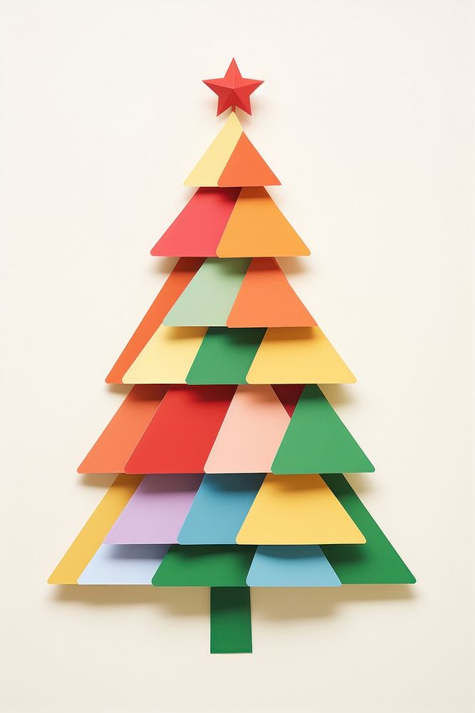 Christmas tree paper christmas origami.