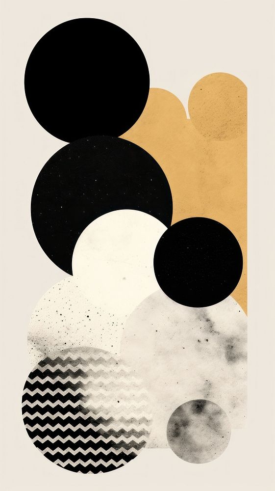 Black and white wallpaper abstract palette collage.