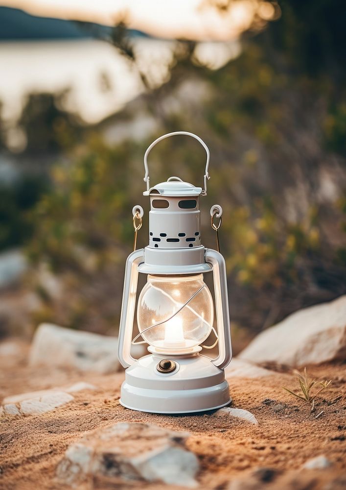 Camping lantern  light lamp land.