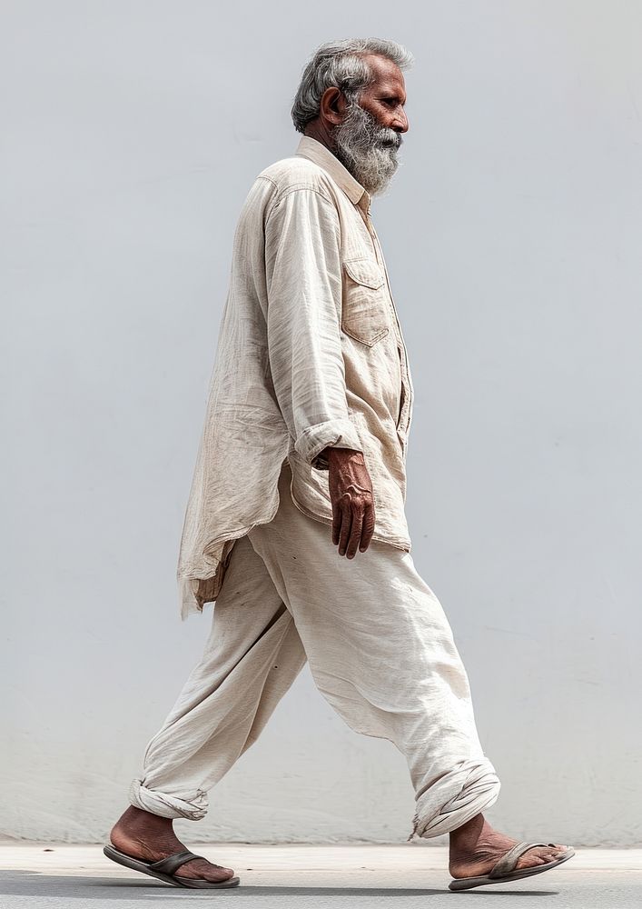 Indian walking photography footwear.
