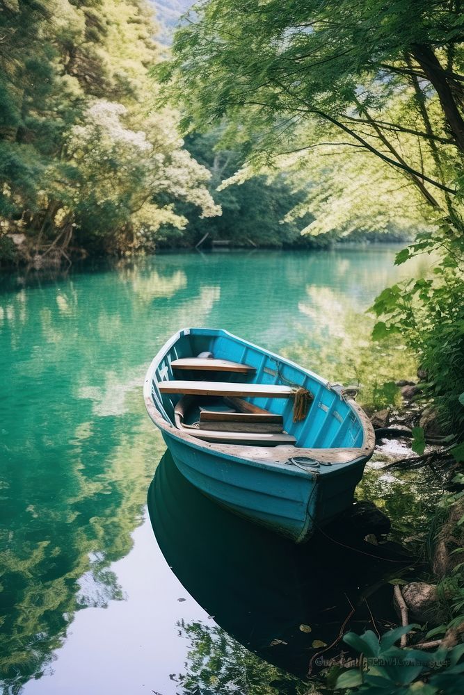 Summer scenery boat watercraft outdoors.
