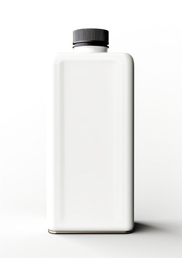 Oil tin bottle  white white background container.