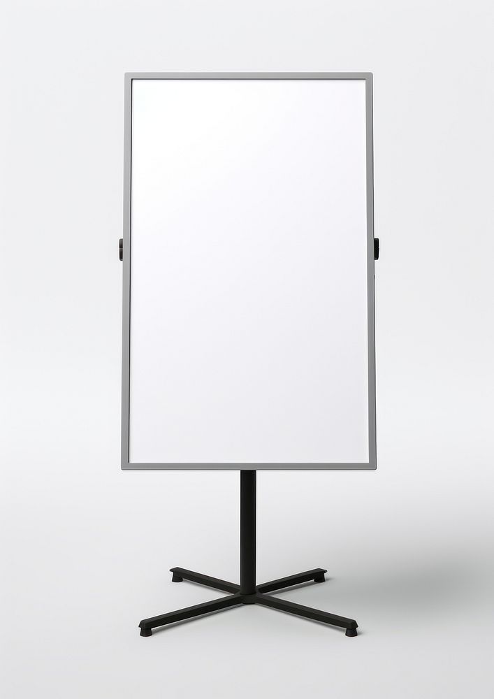A-Stand sign  white background absence screen.