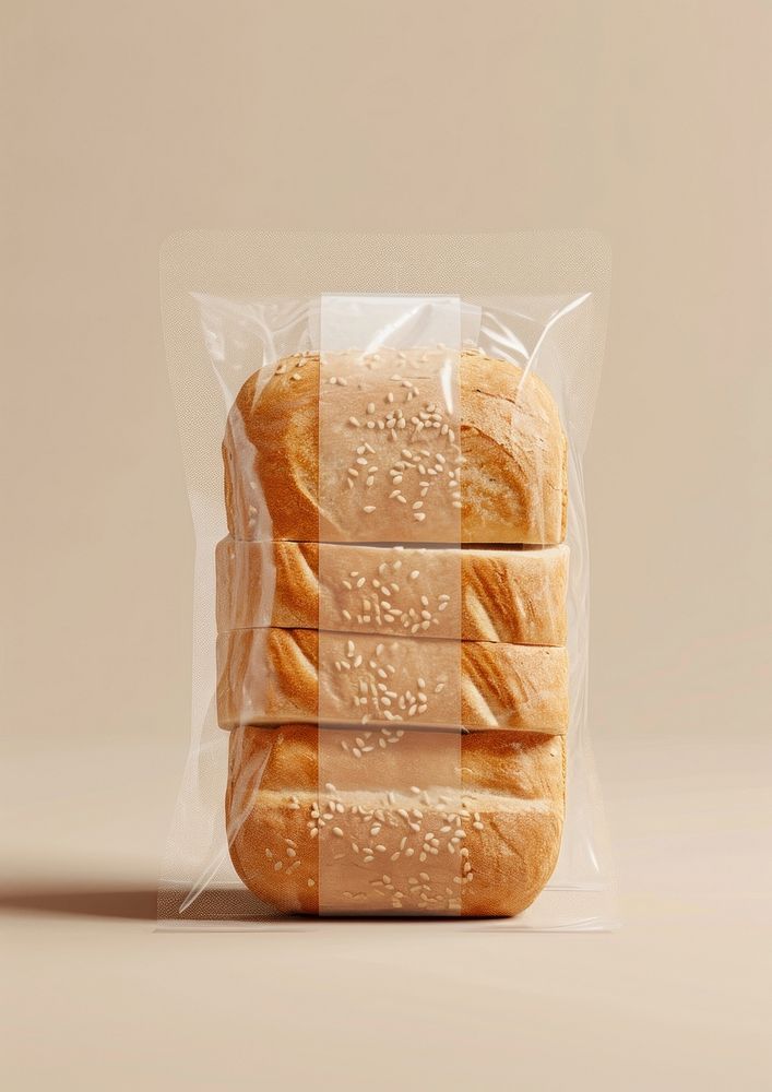 Bread packaging  food freshness baguette.