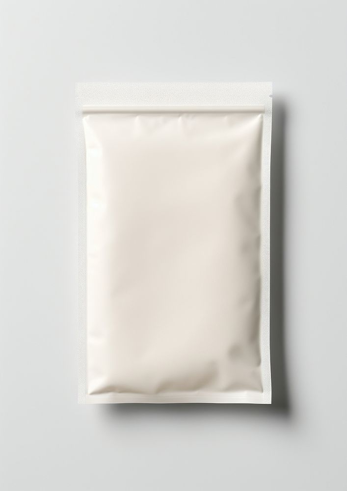 Plastic pouch packaging  white white background simplicity.