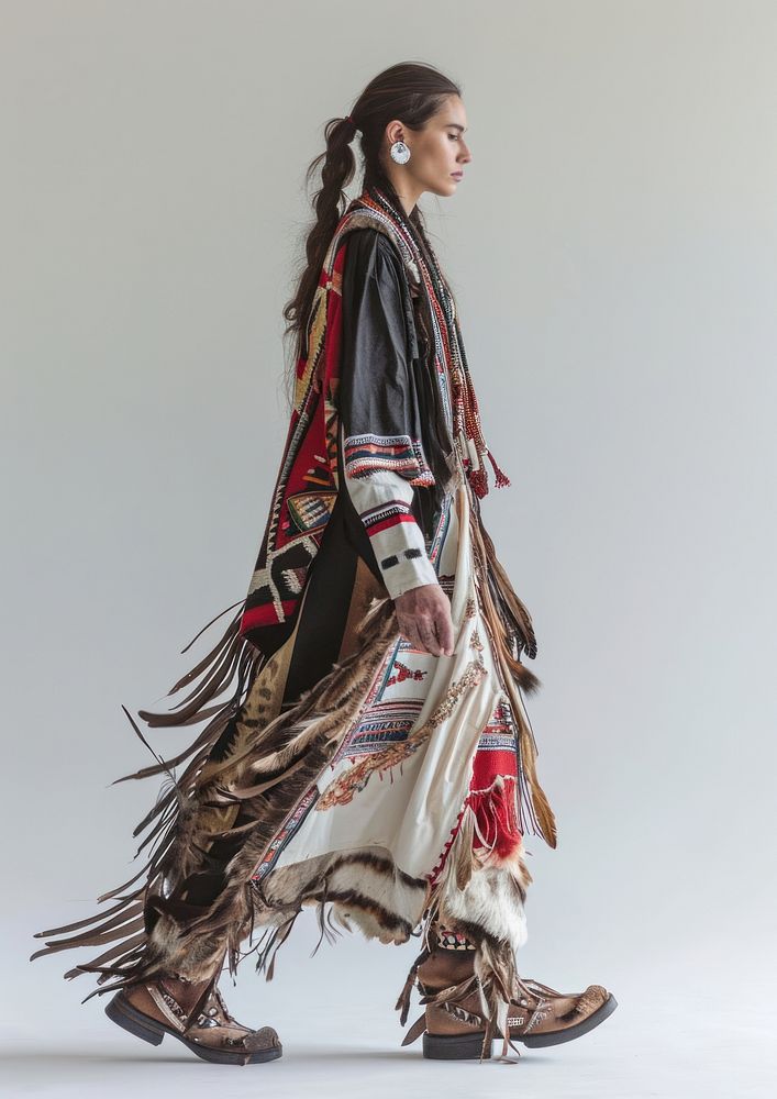 Native American fashion adult outerwear.