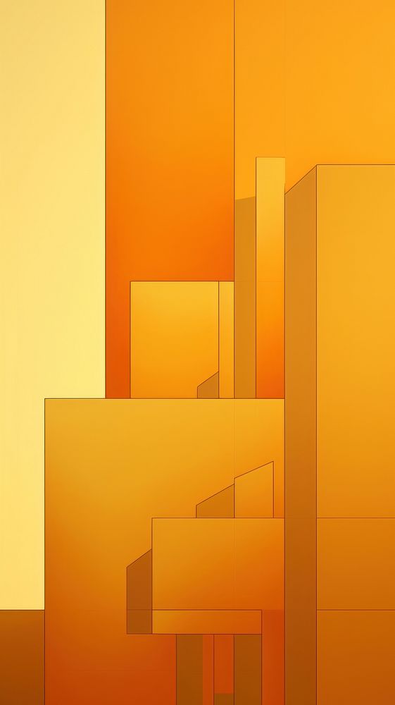 Gold building wallpaper abstract yellow architecture.