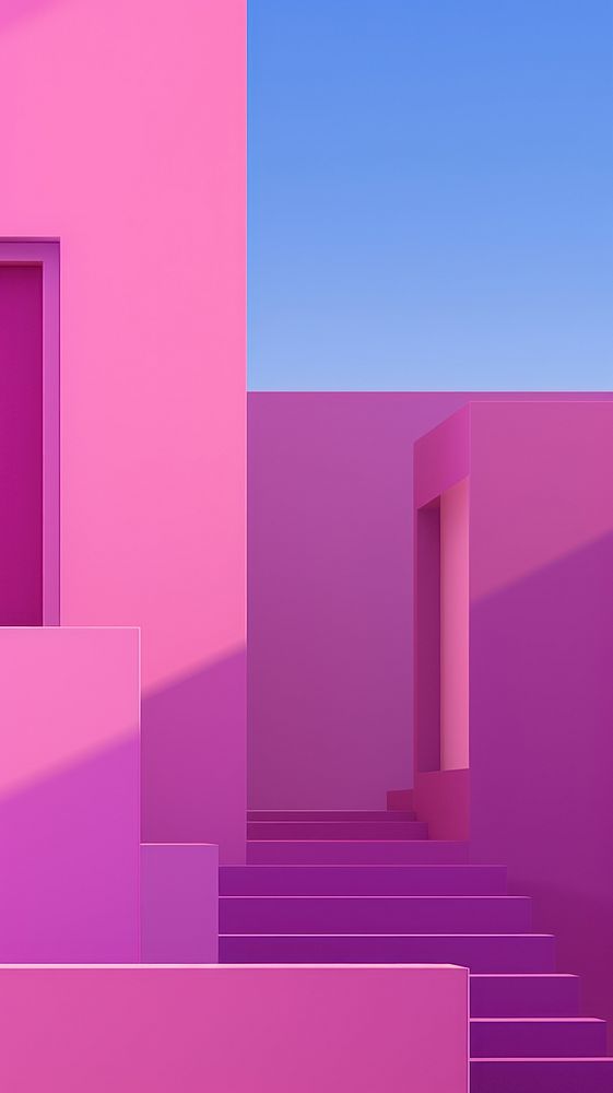 Pink and purple building wallpaper architecture abstract backgrounds.