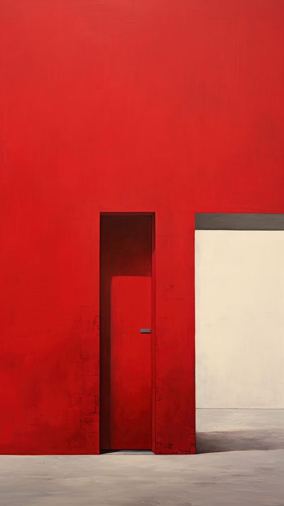 Red building wallpaper architecture door | Free Photo Illustration