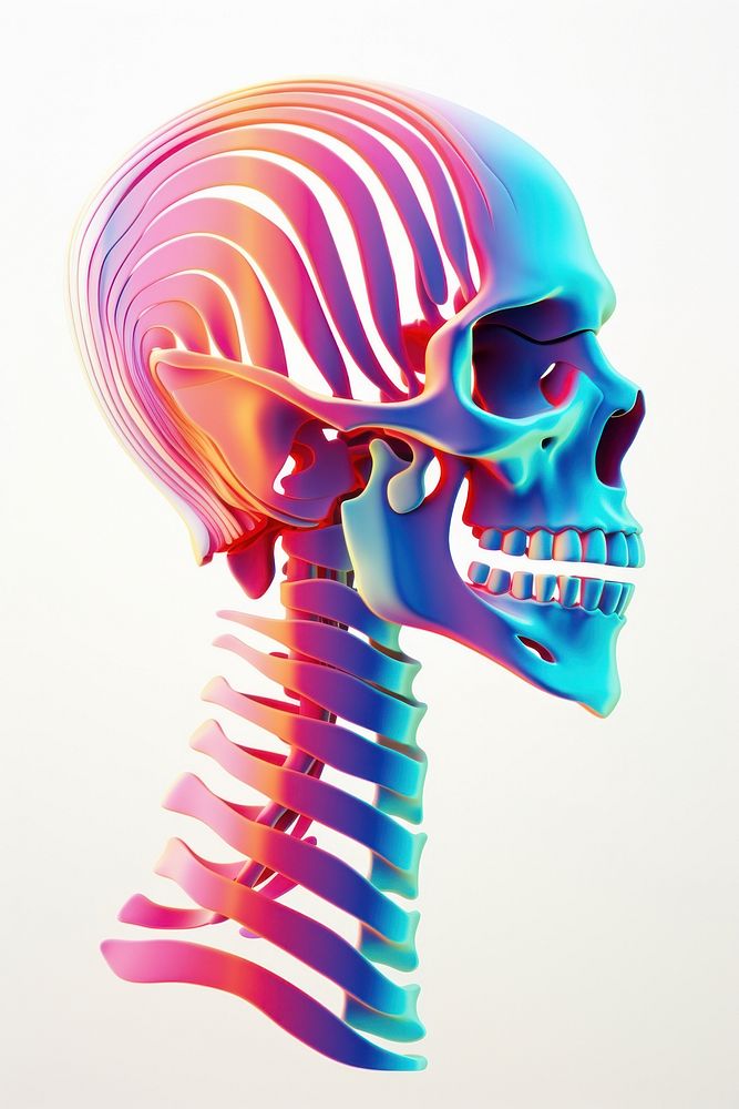 Skeleton creativity headshot anatomy.