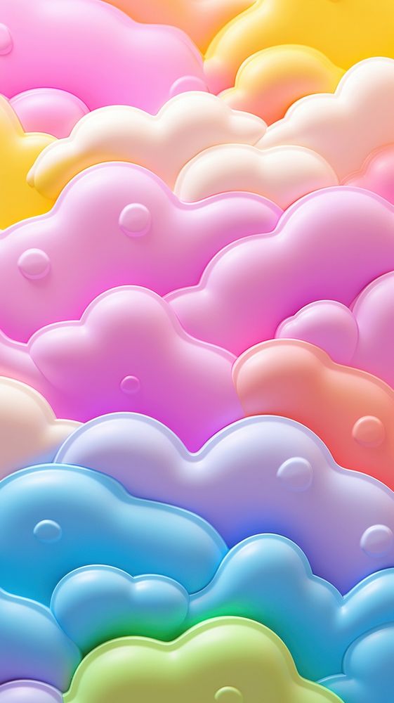 Puffy 3d wallpaper rainbow backgrounds creativity variation.