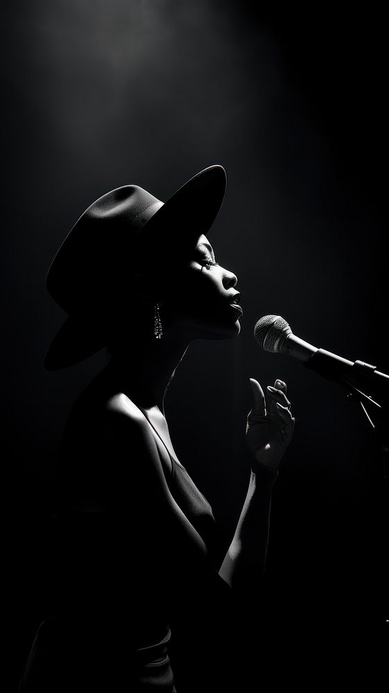 Photography of jazz singer photography adult black.