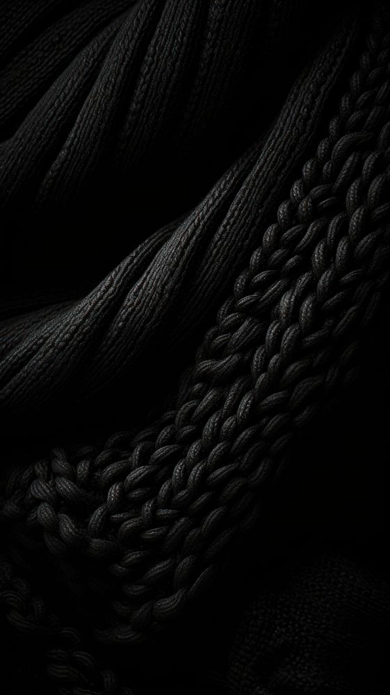 Photography of knitting abstract black monochrome backgrounds.