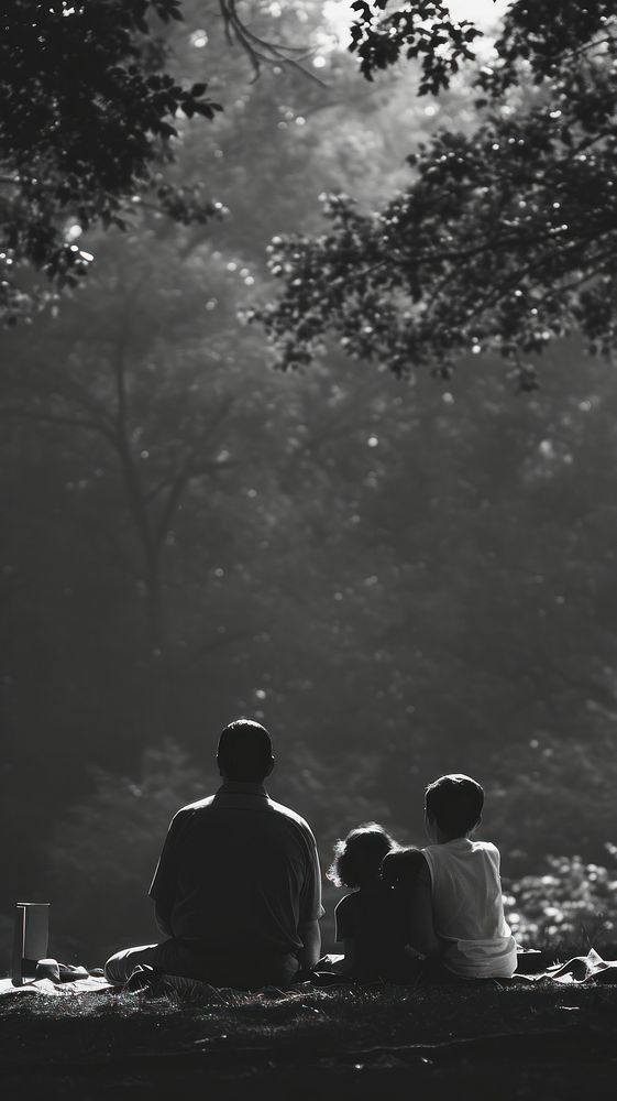 Photography of photograph family at picnic photography silhouette outdoors.