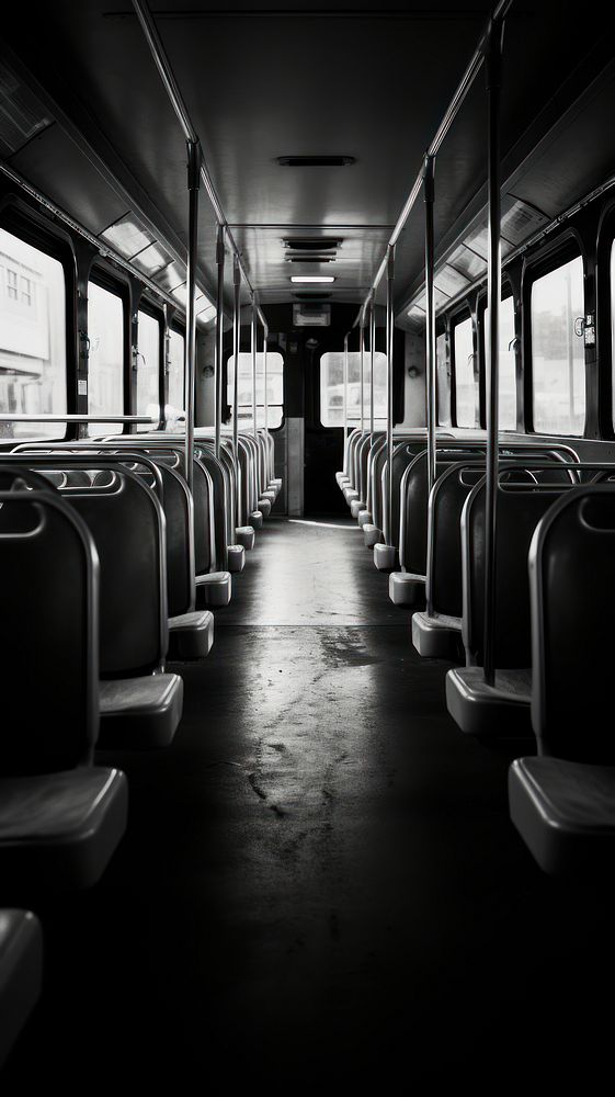 Photography of school bus monochrome vehicle train.