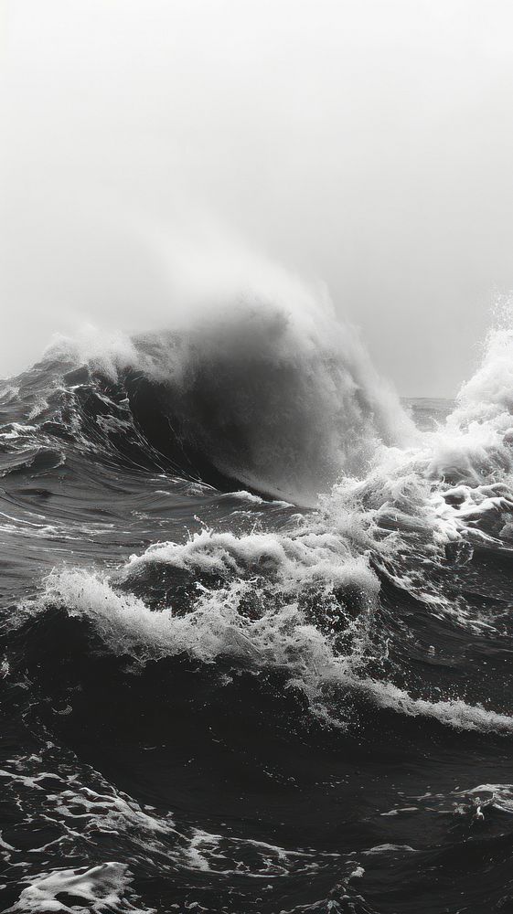 Photography of tsunami outdoors nature motion.