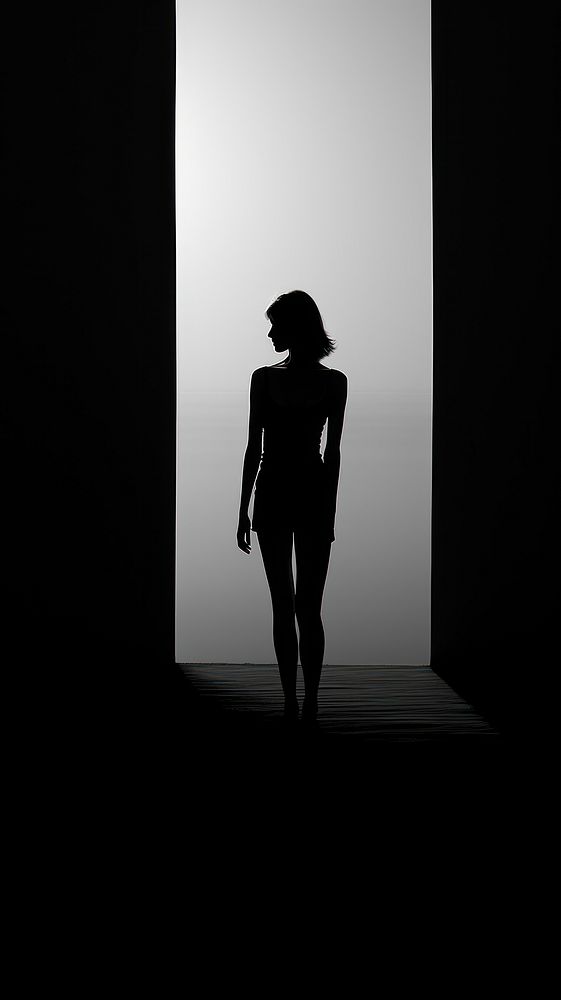 Photography of woman silhouette monochrome adult black.