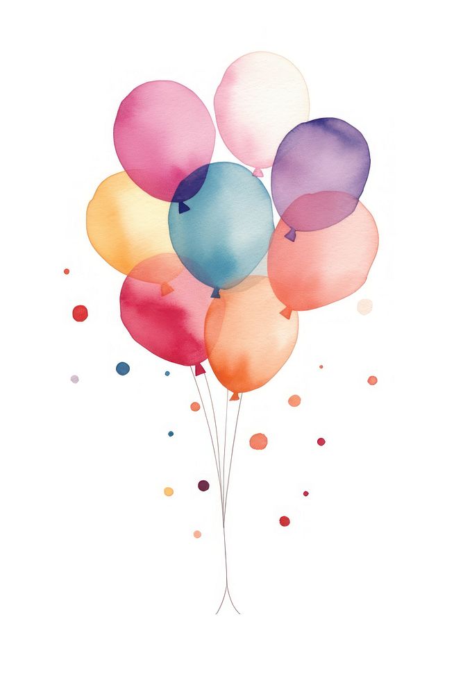 Balloon celebration white background anniversary.