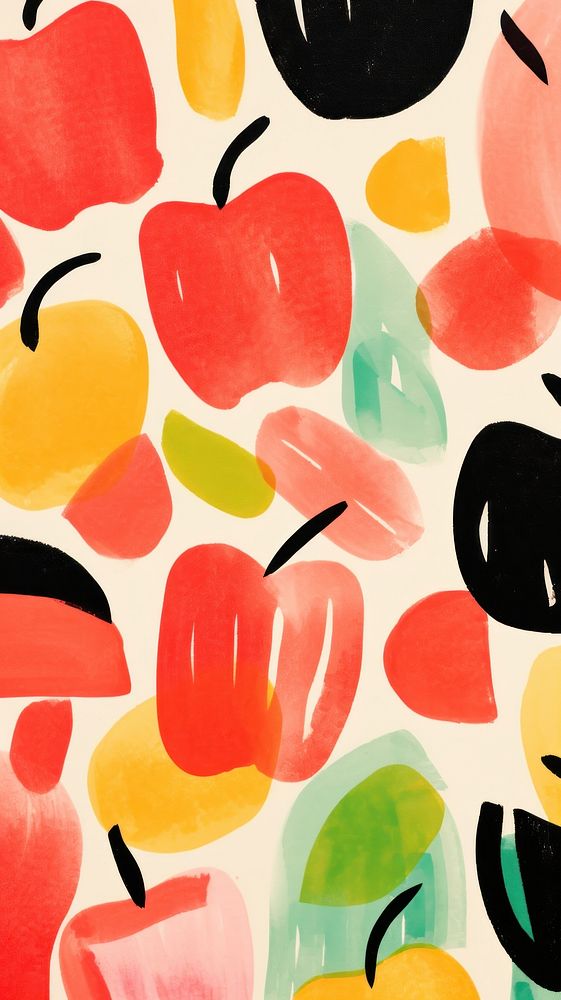 Hint of wallpaper apples abstract backgrounds painting fruit.
