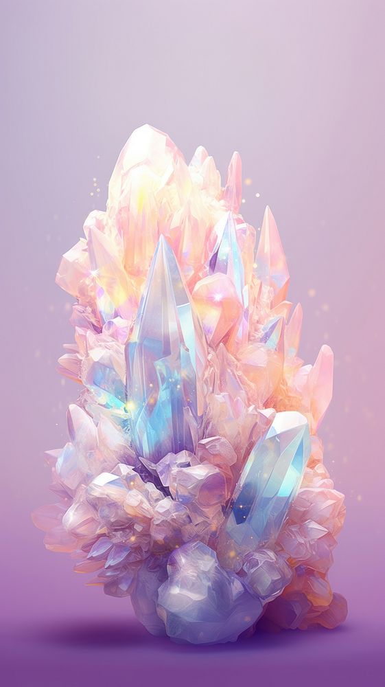 Neon Crystal gemstone quartz crystal mineral accessories.