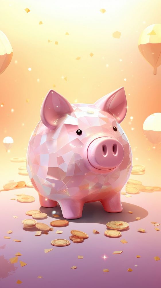 Piggy bank astrology mammal investment retirement.