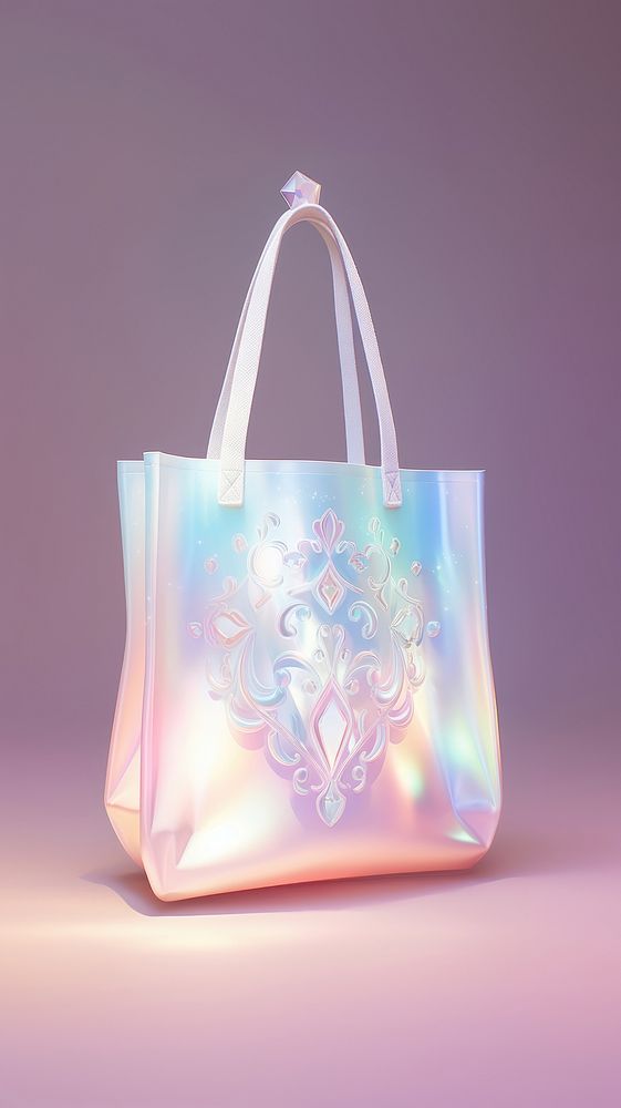 Shopping bag handbag purse illuminated.