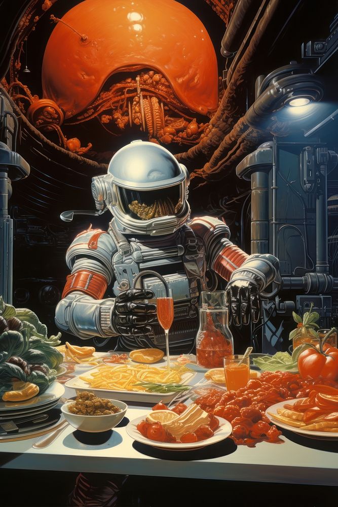 Space food adult astronaut clothing.