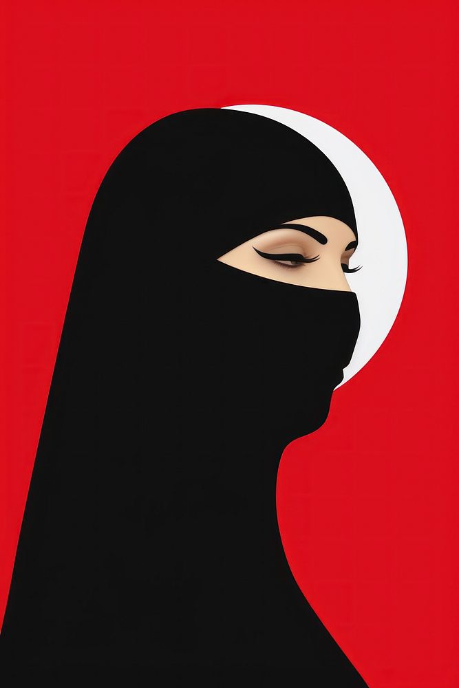 Muslim adult women headscarf.