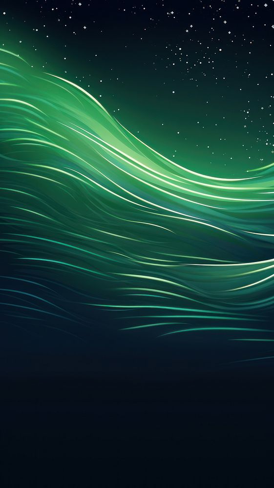  Green wallpaper backgrounds light night. AI generated Image by rawpixel.