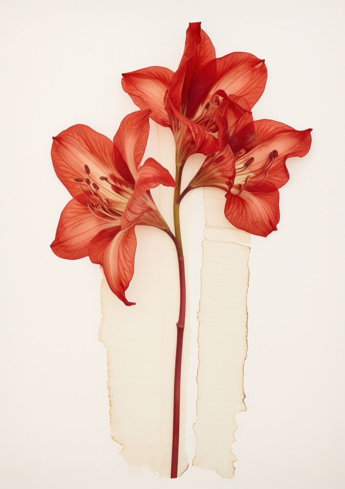 Real Pressed a amaryllis flowers petal plant lily.