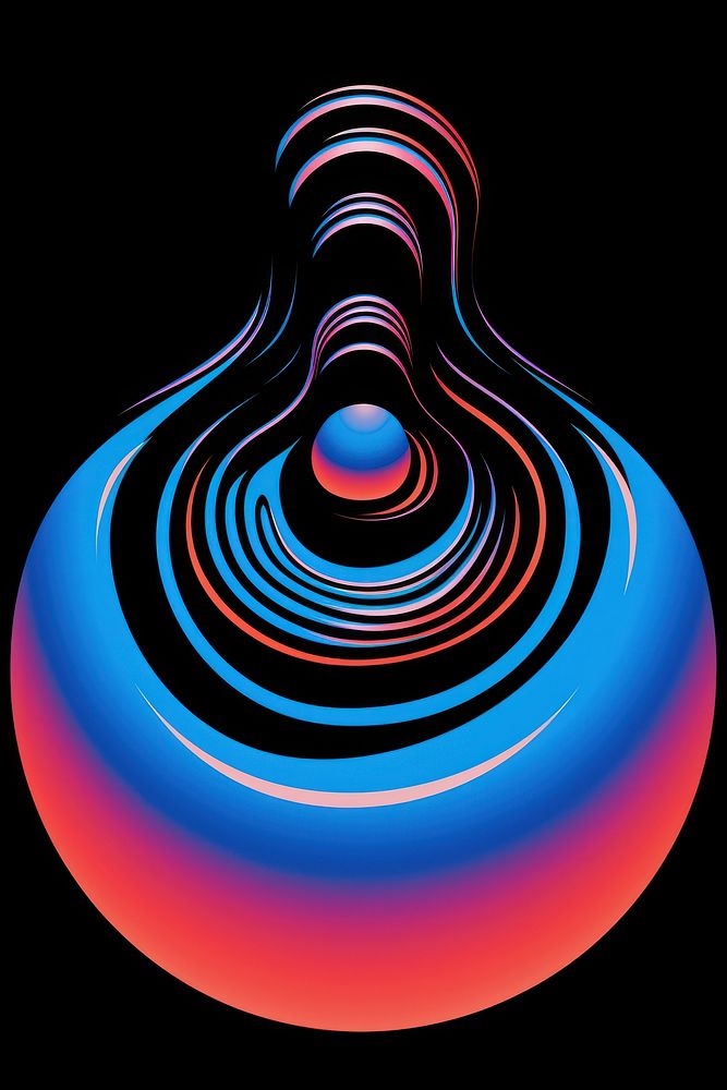 Float graphics spiral art. AI generated Image by rawpixel.