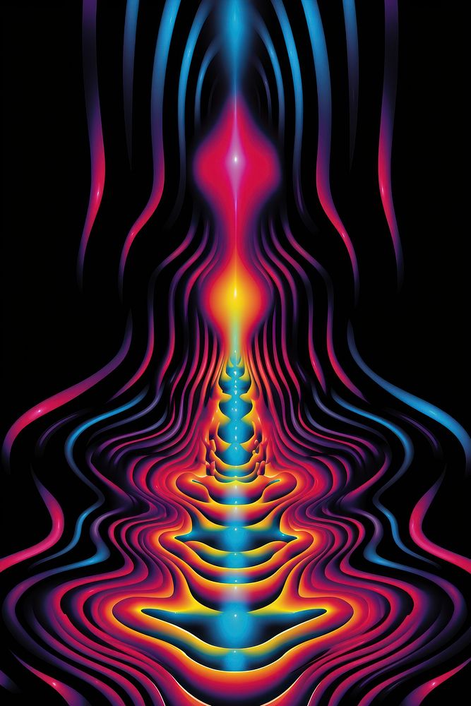 Spiritual pattern light art. AI generated Image by rawpixel.