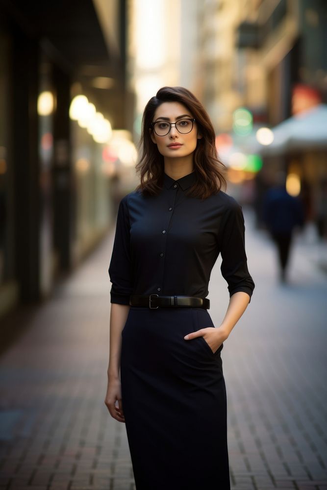  Business portrait glasses dress. AI generated Image by rawpixel.